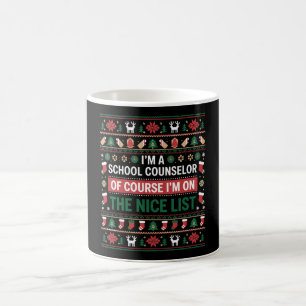 もちろんクリスマスにいい子リストに載ってるスクールカウンセラー コーヒーマグカップ