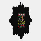 もちろんゴールデンレトリバーのクリスマスティーと話す オーナメントカード (右)