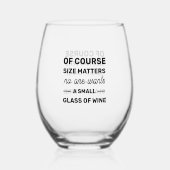 もちろんサイズは誰も小さなガラスを望まない ステムなしワイングラス (正面)