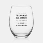 もちろんサイズは誰も小さなガラスを望まない ステムなしワイングラス (裏面)