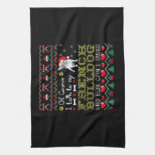 もちろんブルドッグと話し合フランスのう キッチンタオル (縦)