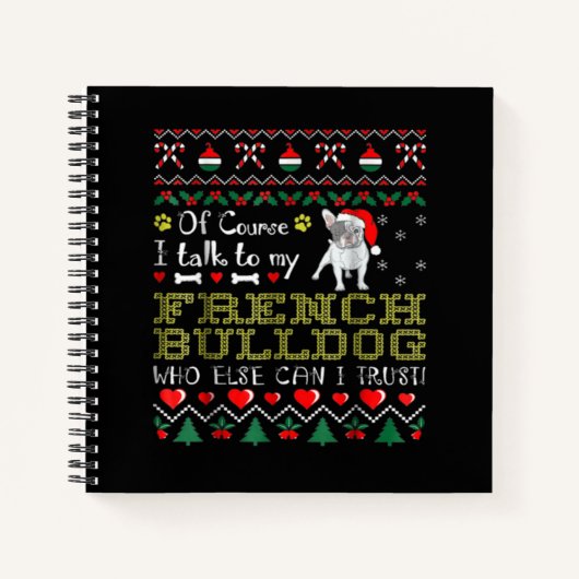 もちろんブルドッグと話し合フランスのう ノートブック (正面)