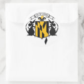 もちろんボルチモアのステッカー ラウンドシール (バッグ)