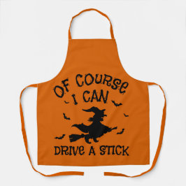 もちろんユーモアは、私はスティックのハロウィーンを駆動することができる エプロン
