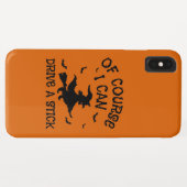 もちろんユーモアは、私はスティックのハロウィーンを駆動することができる Case-Mate iPhoneケース (裏面(横))