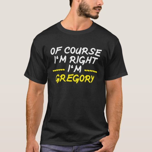 もちろん僕の右はグレゴリー Tシャツ (正面)