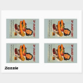 もちろん出来る!ヴィンテージレトロ第二次世界大戦 長方形シール (シート)