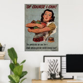 もちろん出来る!私はできる限り愛国心がある ポスター (ホームオフィス)