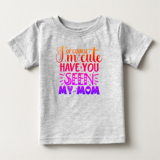 もちろん可愛いです... ベビーTシャツ (正面)