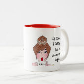 「もちろん大好き – コーヒーの前にいつも行かないよ!」 ツートーンマグカップ (正面右)