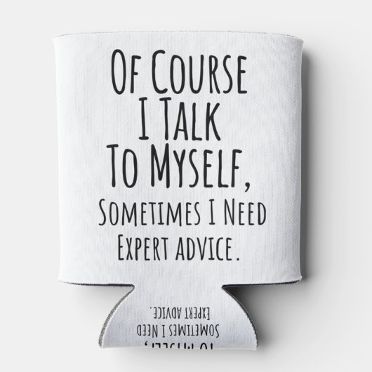 もちろん時々自分と話すおもしろい 缶クーラー (裏面)