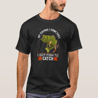 もちろん来早く釣得って魚釣り Tシャツ