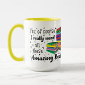 もちろん私はこれらの素晴らしい本が必要だ マグカップ (左)