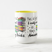 もちろん私はこれらの素晴らしい本が必要だ マグカップ (中央)