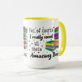 もちろん私はこれらの素晴らしい本が必要だ マグカップ (正面右)