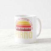 もちろん私はすごいピアノを弾きます コーヒーマグカップ (正面右)
