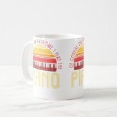 もちろん私はすごいピアノを弾きます コーヒーマグカップ (正面左)