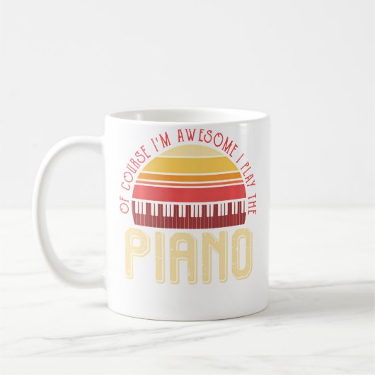 もちろん私はすごいピアノ弾き コーヒーマグカップ (左)