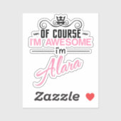 もちろん私はアラ素晴らしラの名前だ シール (シート)