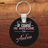もちろん私はアンドレ素晴らしアだ キーホルダー (正面)