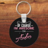 もちろん私はア素晴らしンバーの名前だ キーホルダー (正面)