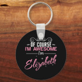 もちろん私はエリザ素晴らしベスだ キーホルダー (正面)