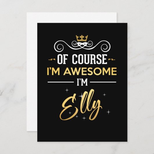 もちろん私はエリ素晴らしーネームです ポストカード (正面/裏面)