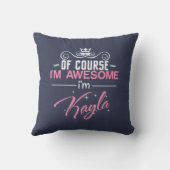 もちろん私はカヤ素晴らしラだ クッション (裏面)