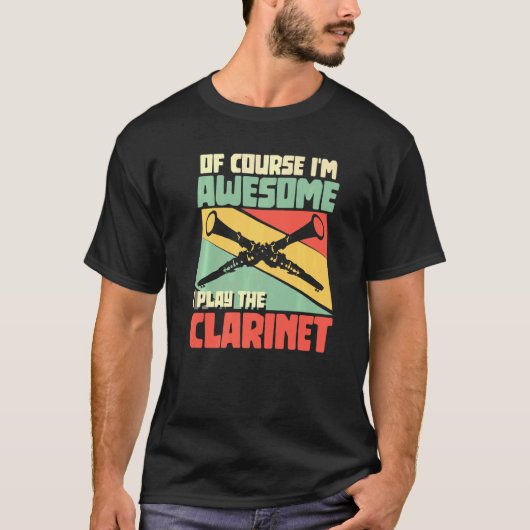 もちろん私はクラリネ素晴らしク遊ラリネット Tシャツ (正面)