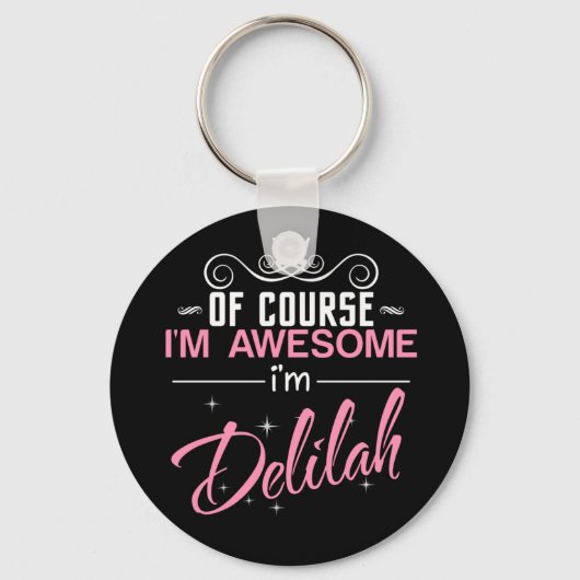 もちろん私はデリ素晴らしラ名だ キーホルダー (正面)