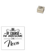 もちろん私はノバ素晴らしーの名前だ ラバースタンプ (押印)