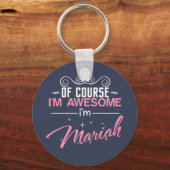 もちろん私はマ素晴らしリアの名前だ キーホルダー (正面)