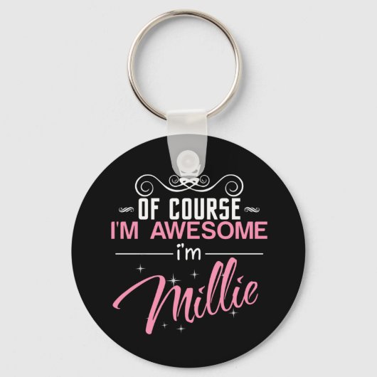 もちろん私はミ素晴らしリー名だ キーホルダー (正面)