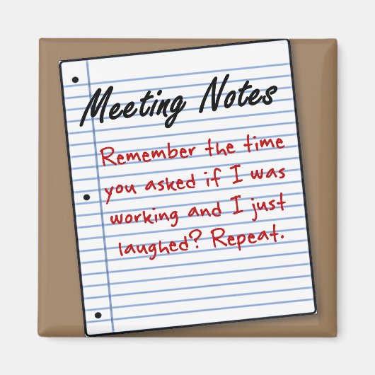 もちろん私は働いている マグネット (正面)