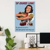 もちろん私は戦争のヴィンテージプリント ポスター (ホームオフィス)