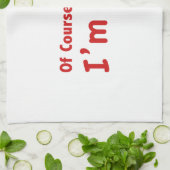 もちろん私は正しい。私はボブ。 キッチンタオル (折り畳み)