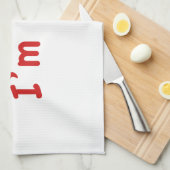 もちろん私は正しい。私はボブ。 キッチンタオル (四つ折り)