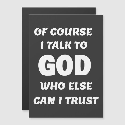 もちろん私は神と話す (正面/裏面)