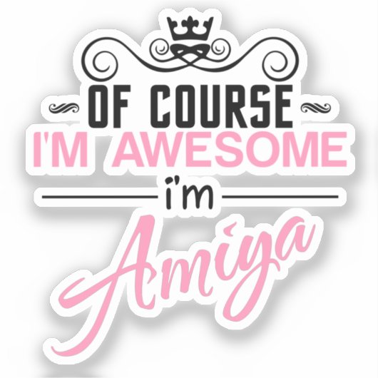 もちろん私は素晴らしアミだ シール (正面)