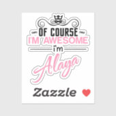 もちろん私は素晴らしアラヤの名前だ シール (シート)