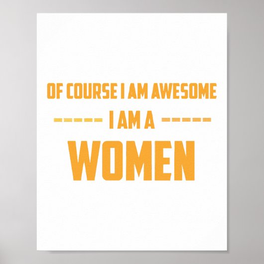 もちろん私は素晴らし女性だ ポスター (正面)