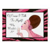 「もちろん私は自分自身と話す…」 (正面横)