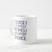 もちろん私は自分自身と話す コーヒーマグカップ (正面左)