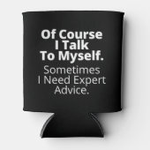 もちろん私は自分自身と話す。 缶クーラー (正面)