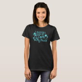 もちろん私は魚のように飲みます、私は人魚です レディース Tシャツ (正面フル)