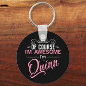 もちろん私素晴らしはクイン名 キーホルダー (正面)