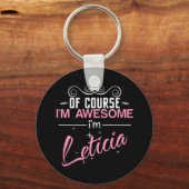 もちろん私素晴らしはレティシアだ キーホルダー (正面)