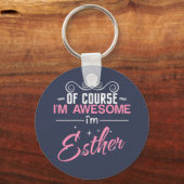 もちろん私素晴らしはEstherだ キーホルダー (正面)