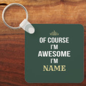 もちろん素晴らし名前をカスタムする キーホルダー (正面)