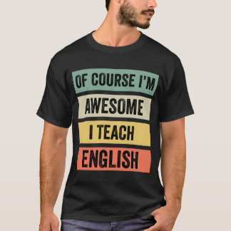 もちろん素晴らし私は英語教えで// Tシャツ
